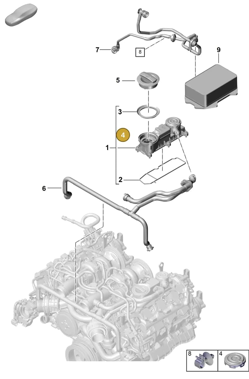 PAB198542A — Porsche Panamera (2020-2023) diagram p58106110, position 4