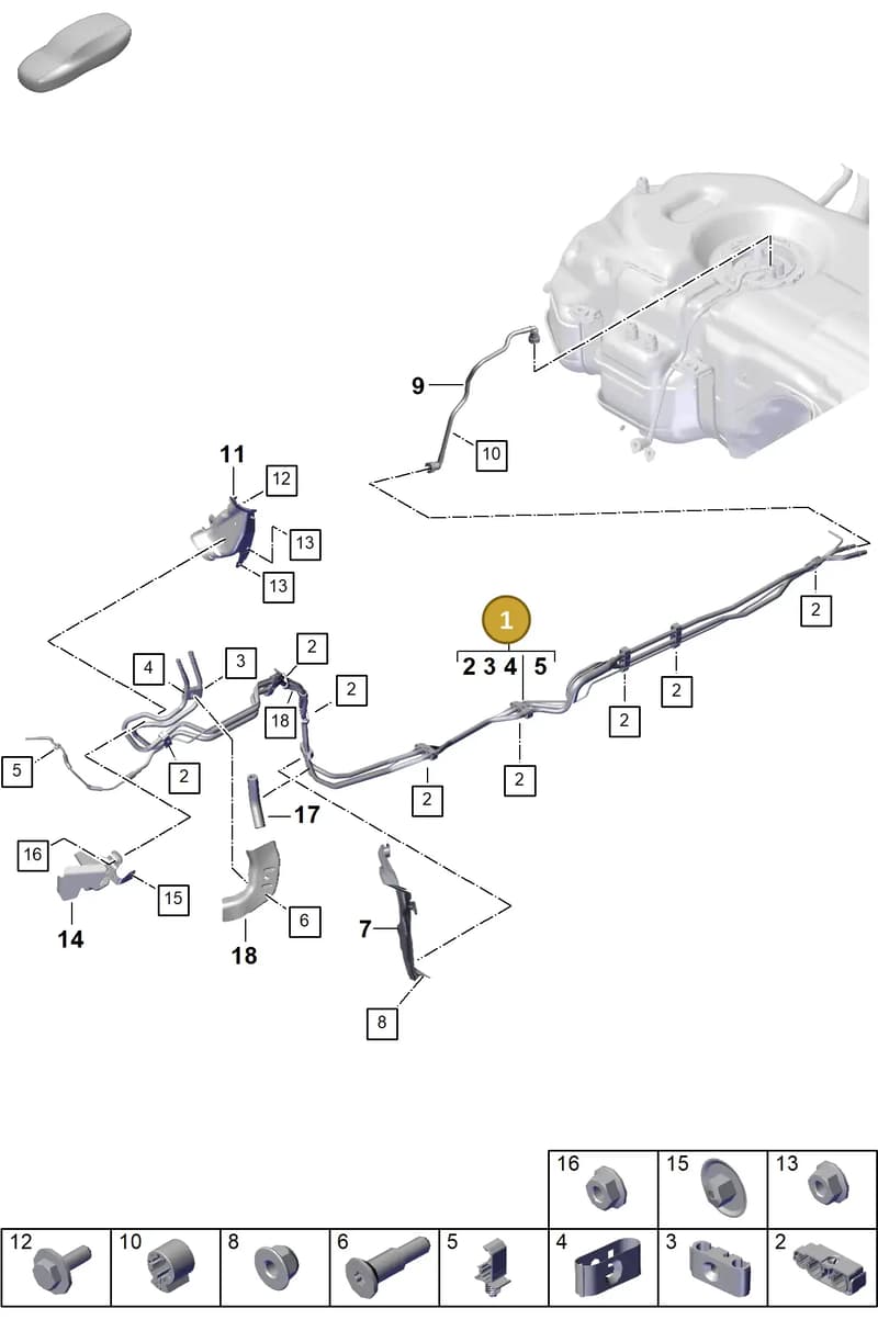 PAB201544A — Porsche Cayenne Coupe (2023-2023) diagram p60201100, position 1