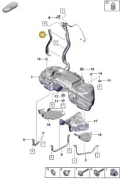 PAB201974 Porsche Guard Plate for Fuel Pipe