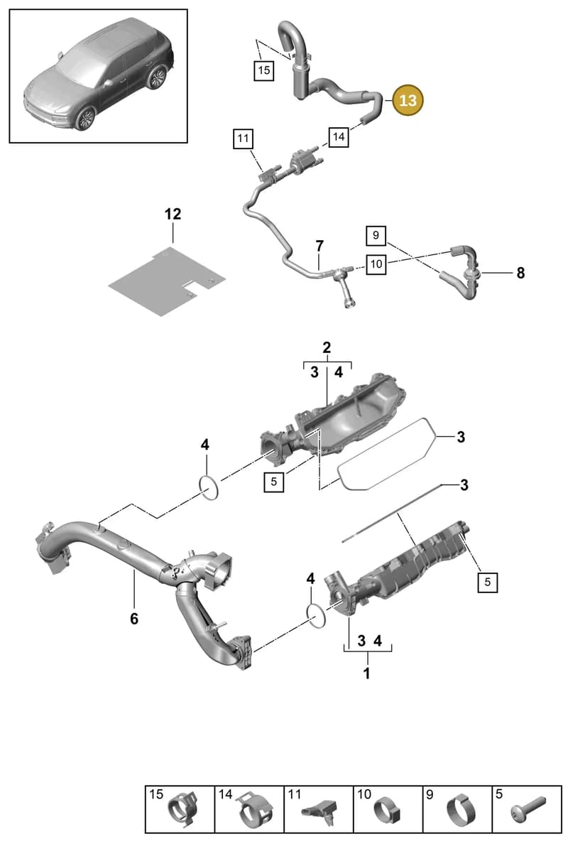 PAB20199410 — Porsche Cayenne (2017-2023) diagram p51107040, position 13