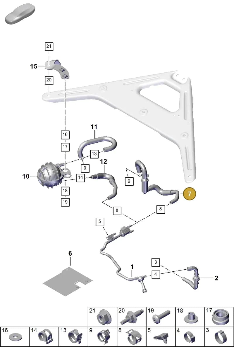 PAB20199410 — Porsche Cayenne Coupe (2023-2023) diagram p60107310, position 7
