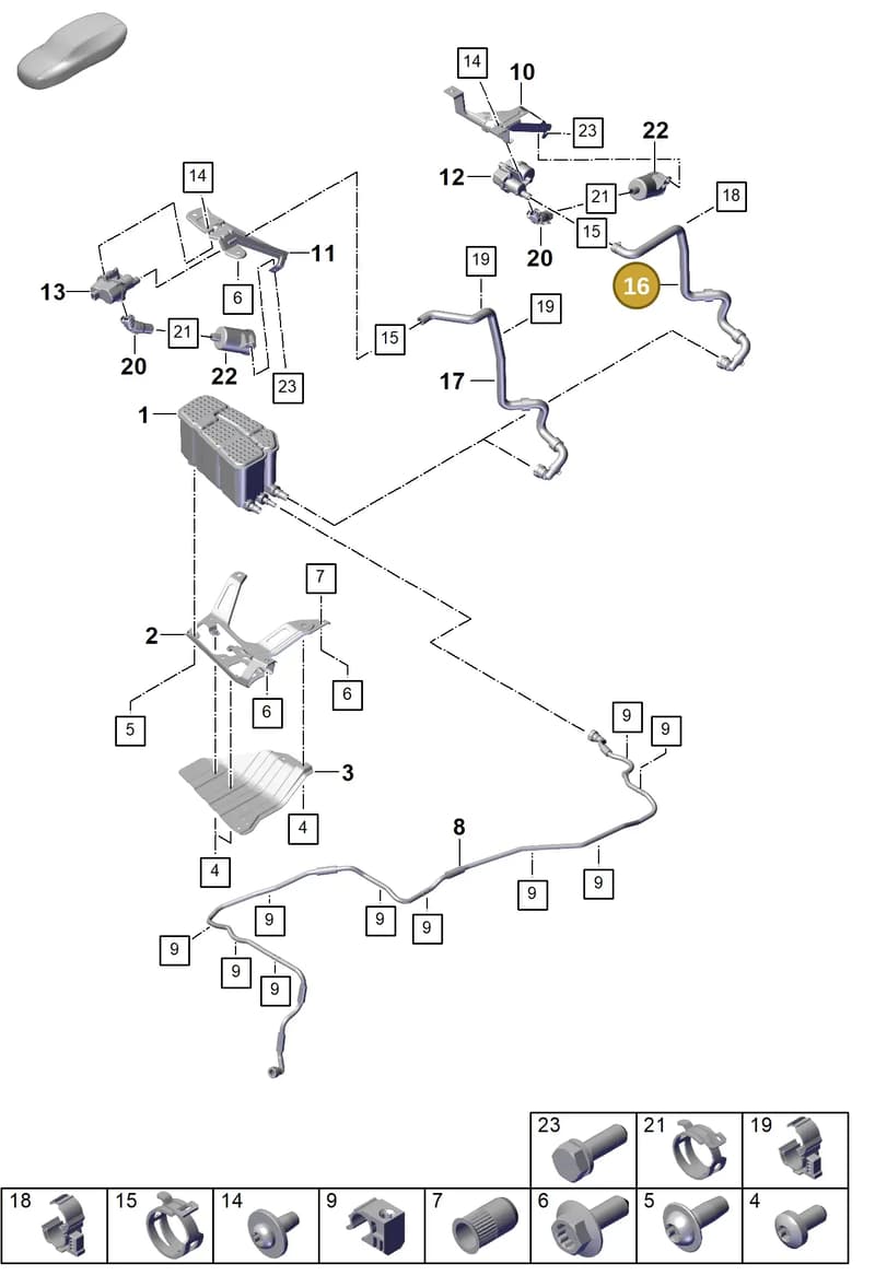 PAB201999 — Porsche Cayenne Coupe (2023-2023) diagram p60201220, position 16