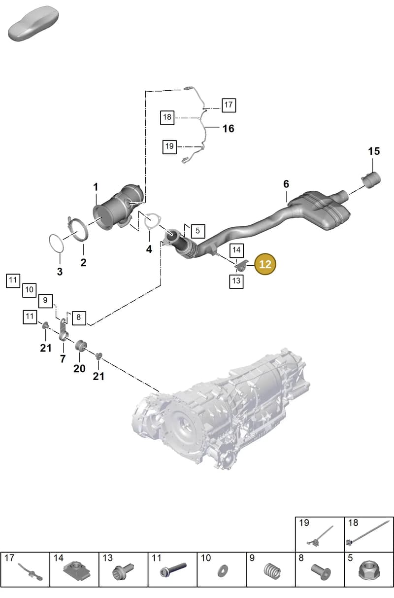PAB25309900 — Porsche Cayenne Coupe (2023-2023) diagram p60202210, position 12