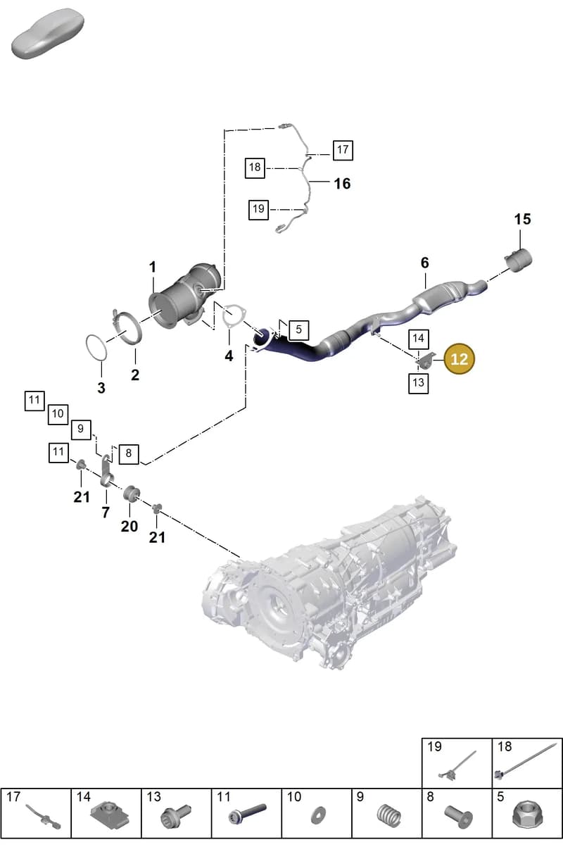 PAB25309900 — Porsche Cayenne Coupe (2023-2023) diagram p60202230, position 12