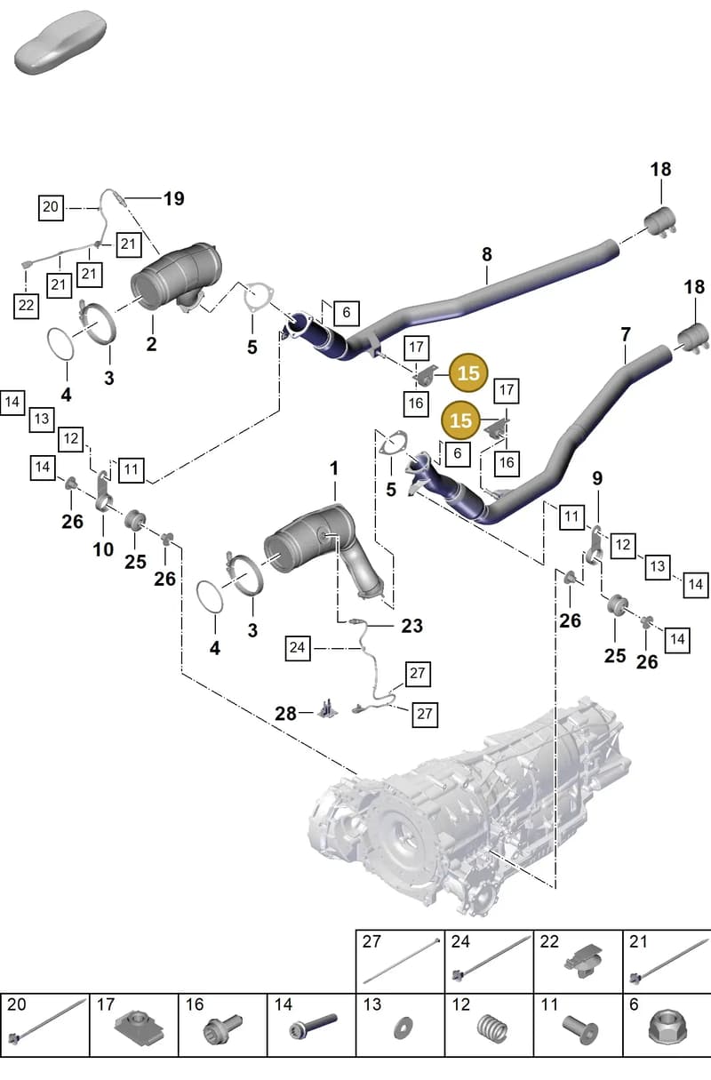 PAB253099 — Porsche Cayenne Coupe (2023-2023) diagram p60202250, position 15