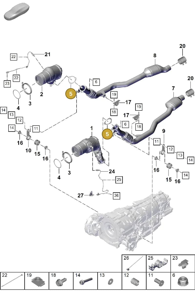 PAB25311500 — Porsche Cayenne Coupe (2023-2023) diagram p60202280, position 5