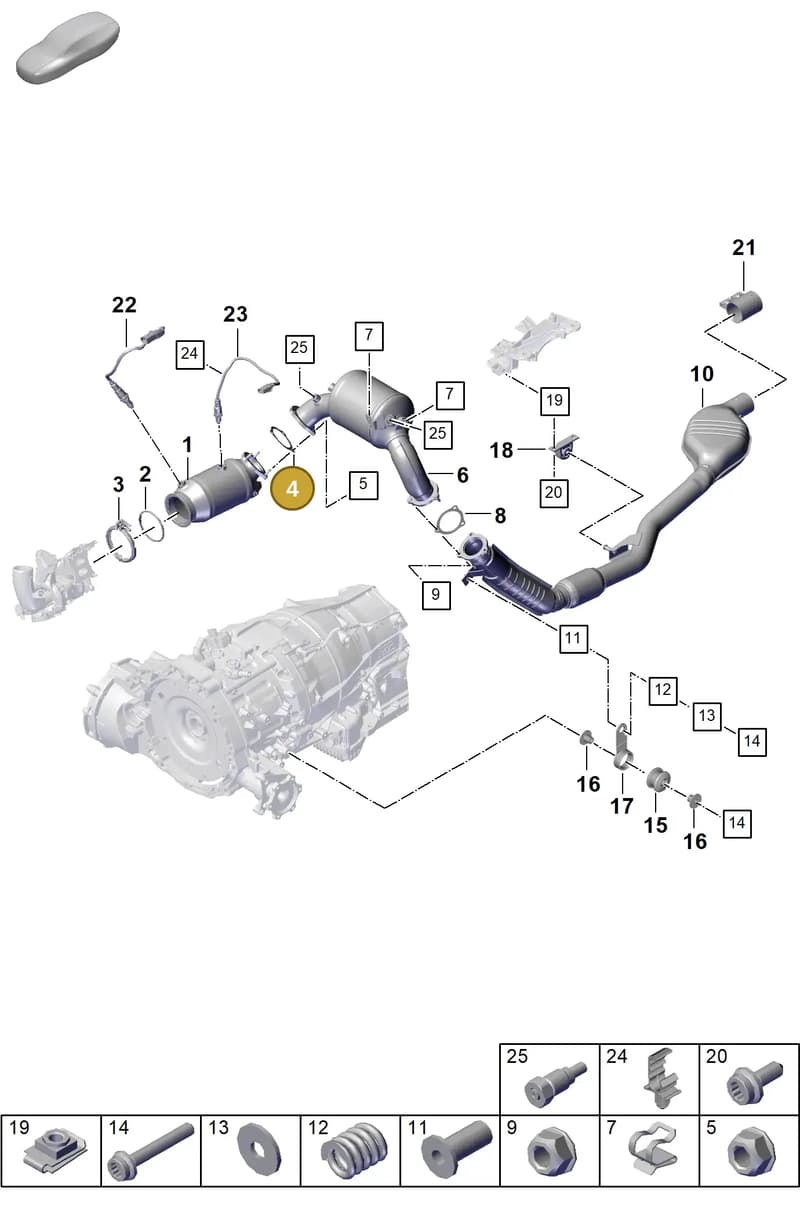 PAB25311500 — Porsche Cayenne Coupe (2023-2023) diagram p60202200, position 4