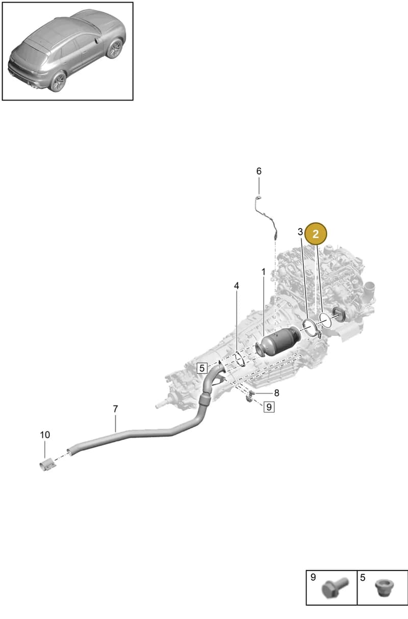 PAB253115C — Porsche Macan (2018-2022) diagram p52202280, position 2