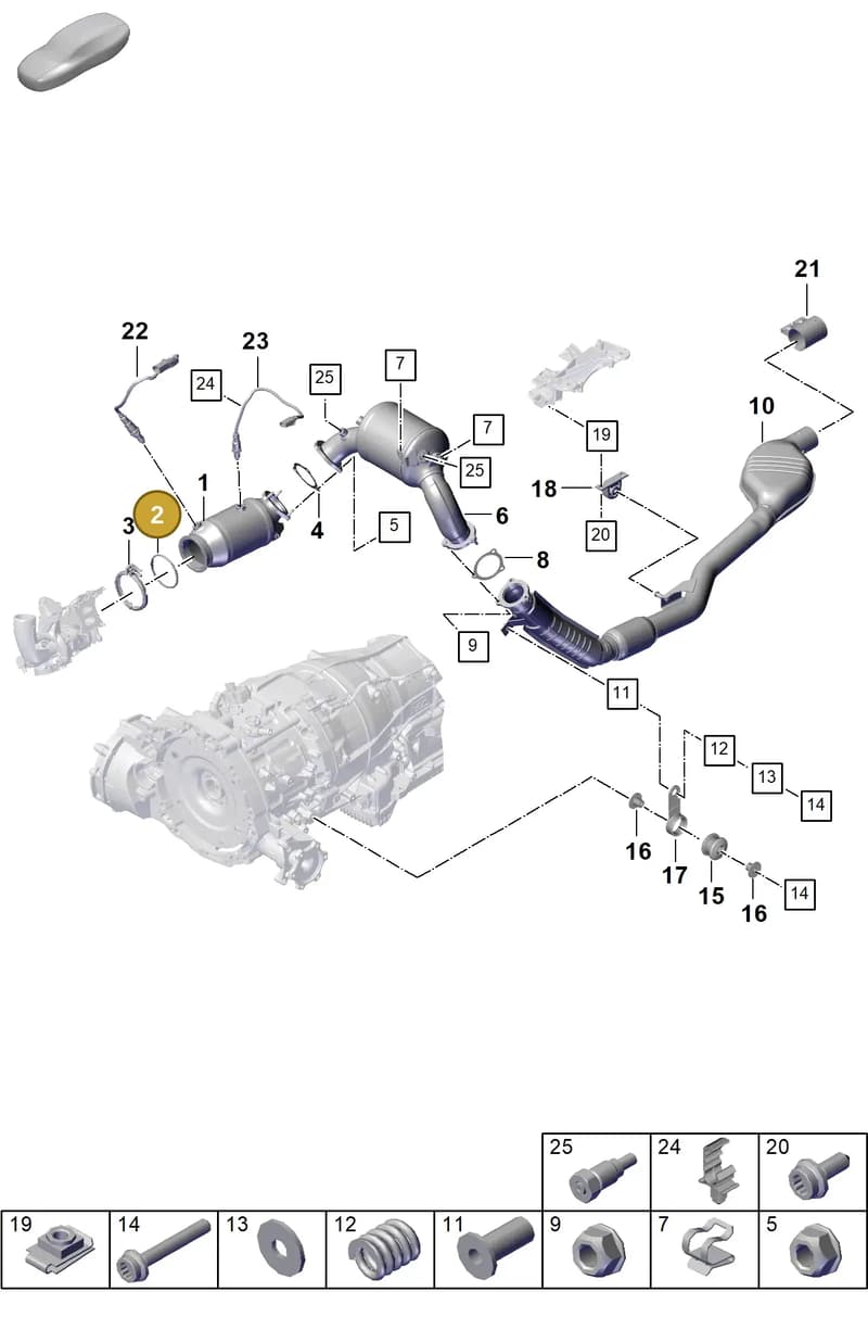 PAB253115C — Porsche Cayenne Coupe (2023-2023) diagram p60202200, position 2
