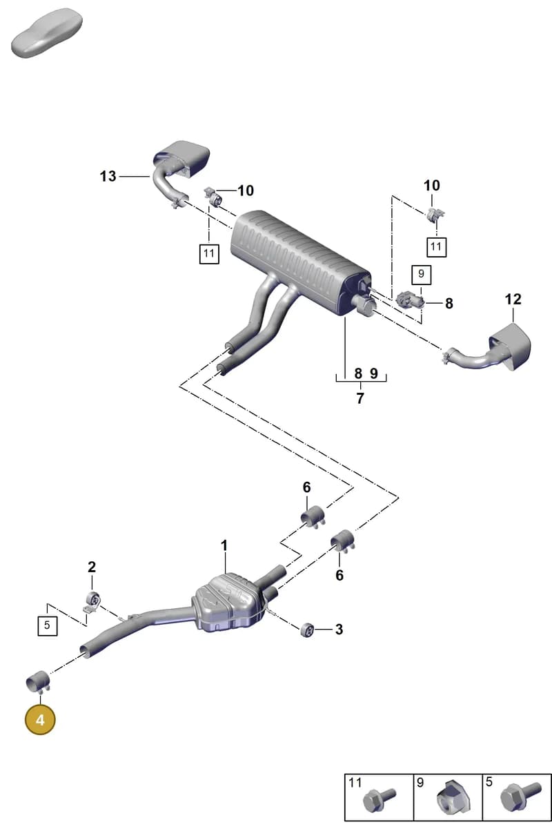 PAB25314120 — Porsche Cayenne Coupe (2023-2023) diagram p60203020, position 4