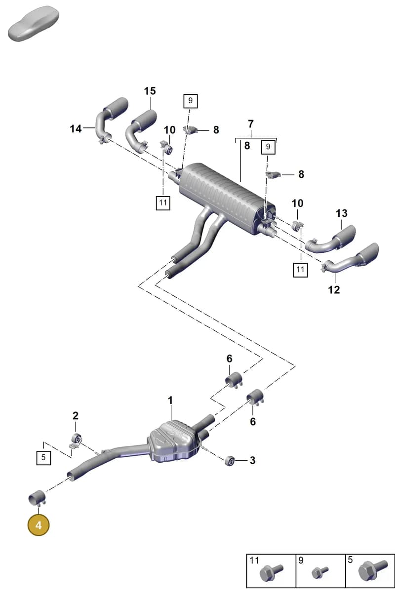 PAB25314120 — Porsche Cayenne Coupe (2023-2023) diagram p60203100, position 4