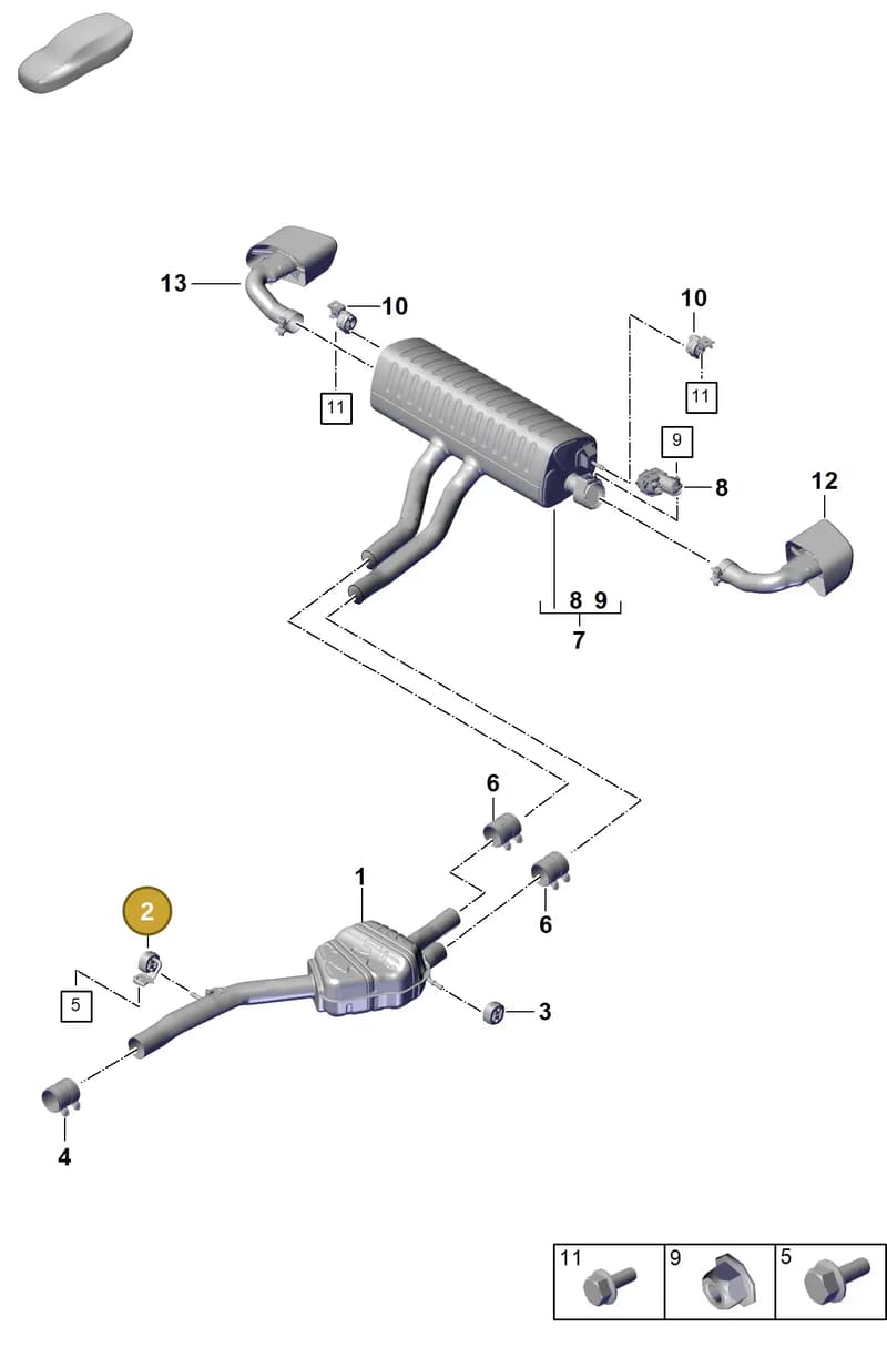 PAB25314401 — Porsche Cayenne Coupe (2023-2023) diagram p60203020, position 2