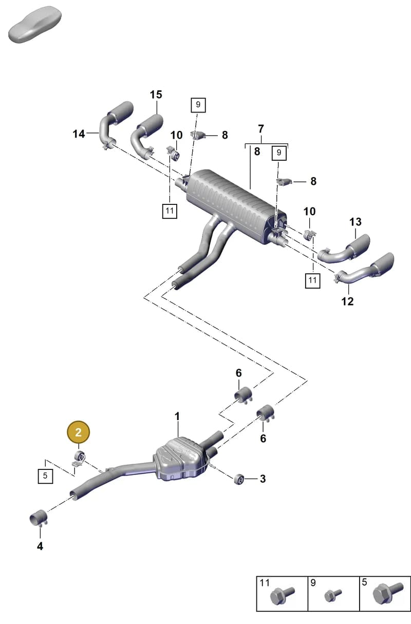 PAB25314401 — Porsche Cayenne Coupe (2023-2023) diagram p60203100, position 2