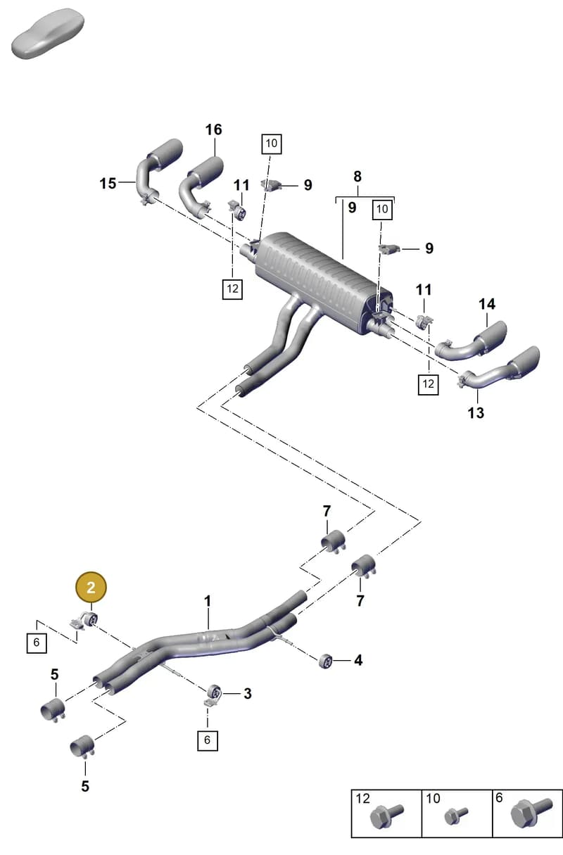 PAB25314401 — Porsche Cayenne Coupe (2023-2023) diagram p60203110, position 2