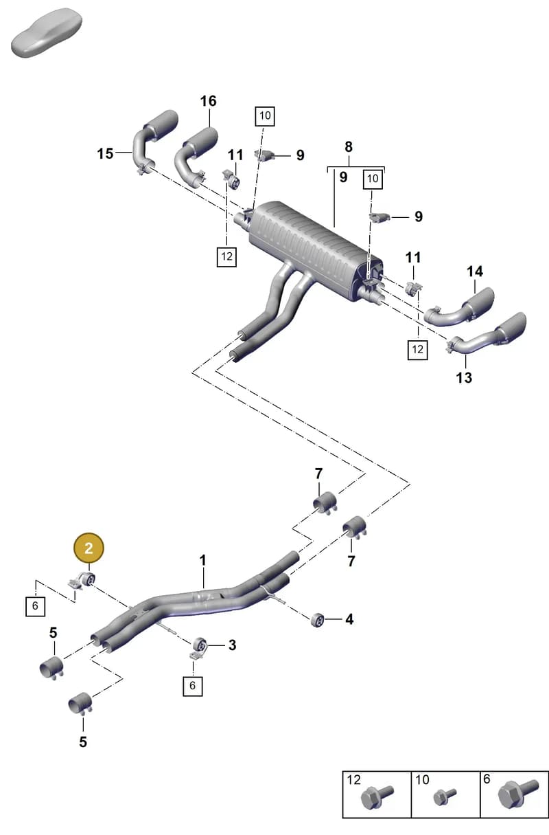 PAB25314401 — Porsche Cayenne Coupe (2023-2023) diagram p60203120, position 2