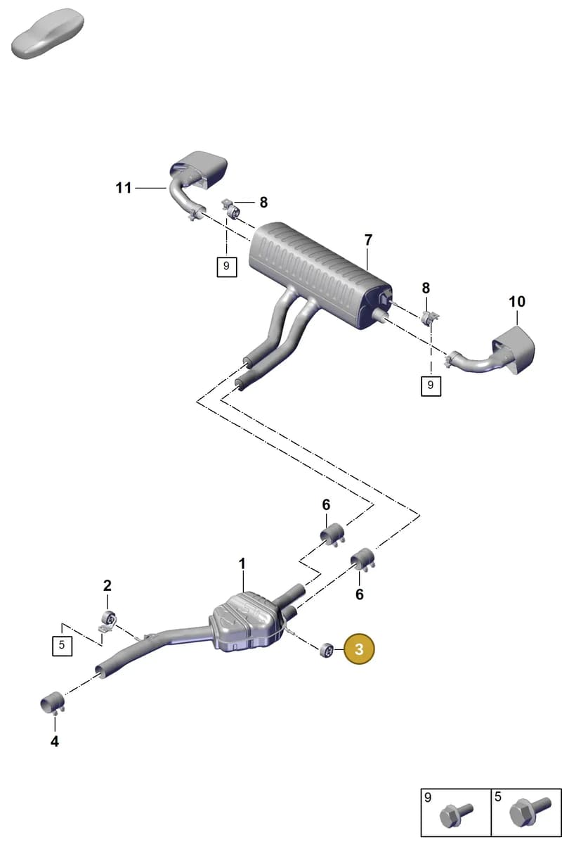 PAB25314700 — Porsche Cayenne Coupe (2023-2023) diagram p60203010, position 3
