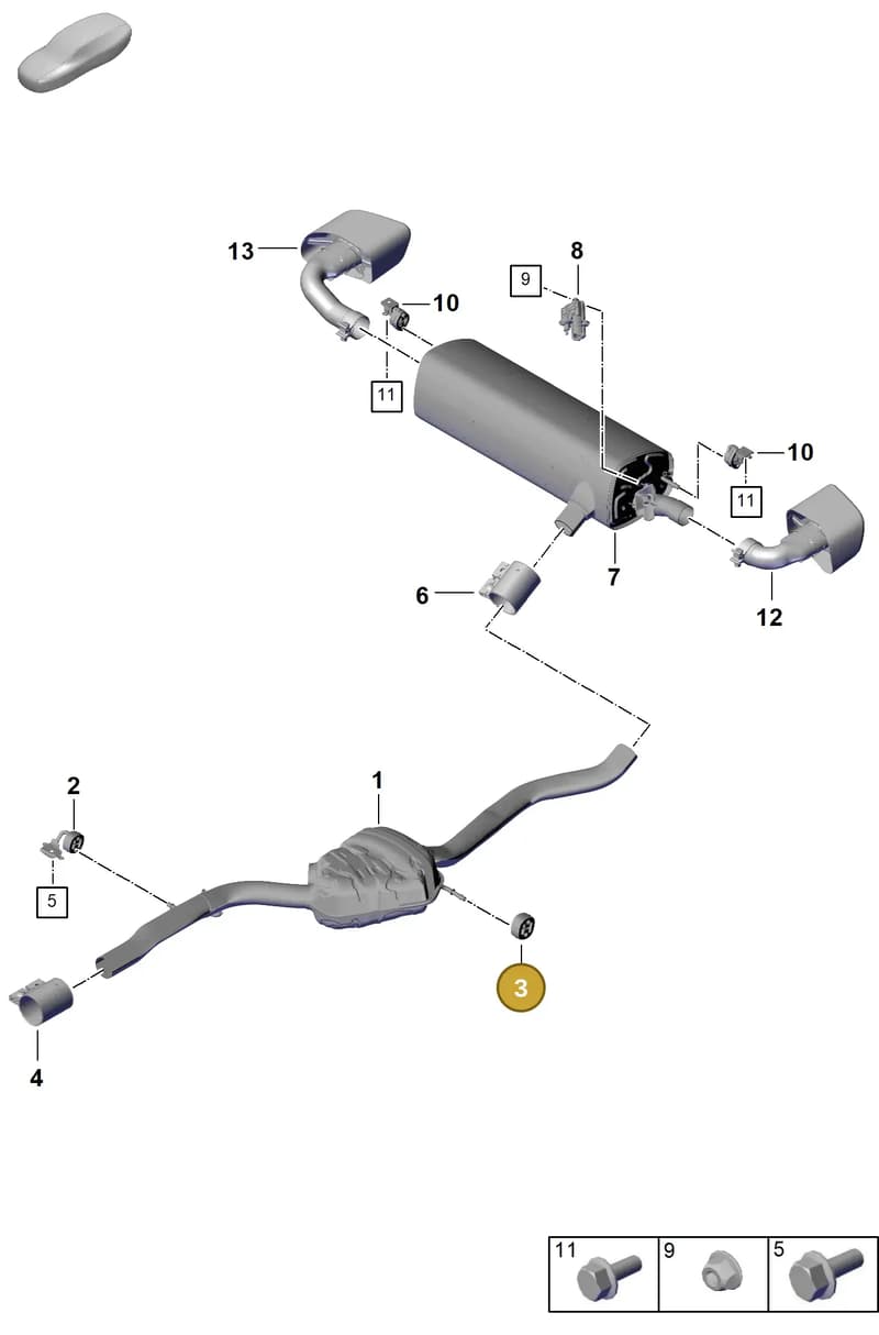 PAB25314700 — Porsche Cayenne Coupe (2023-2023) diagram p60203000, position 3