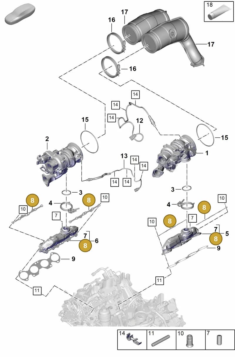 PAB253276 — Porsche Cayenne Coupe (2023-2023) diagram p60202030, position 8