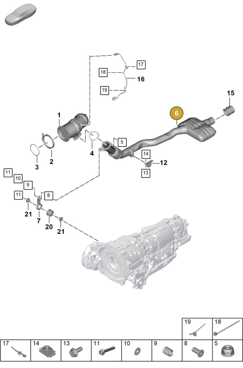 PAB25330020 — Porsche Cayenne Coupe (2023-2023) diagram p60202210, position 6