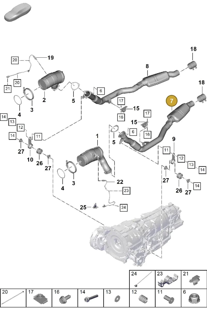 PAB253300F — Porsche Cayenne Coupe (2023-2023) diagram p60202270, position 7