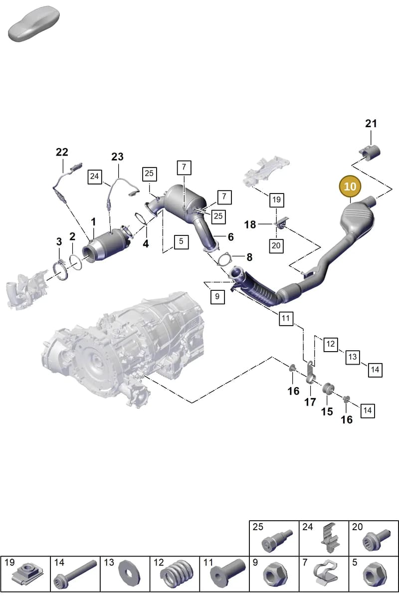 PAB253300H — Porsche Cayenne Coupe (2023-2023) diagram p60202200, position 10