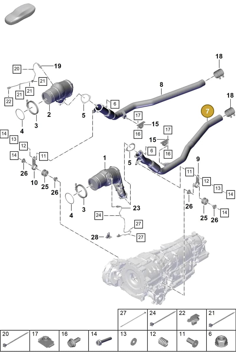 PAB253300J — Porsche Cayenne Coupe (2023-2023) diagram p60202260, position 7