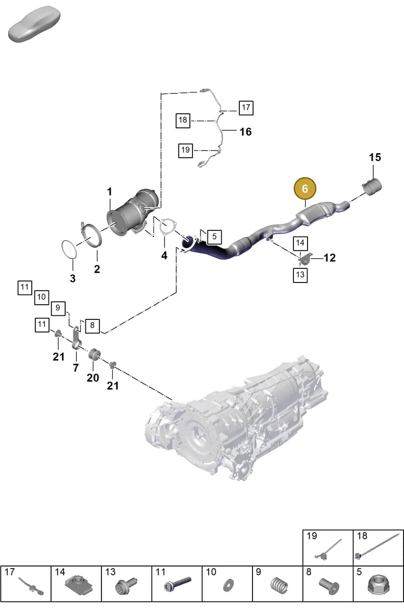 PAB253300 — Porsche Cayenne Coupe (2023-2023) diagram p60202230, position 6