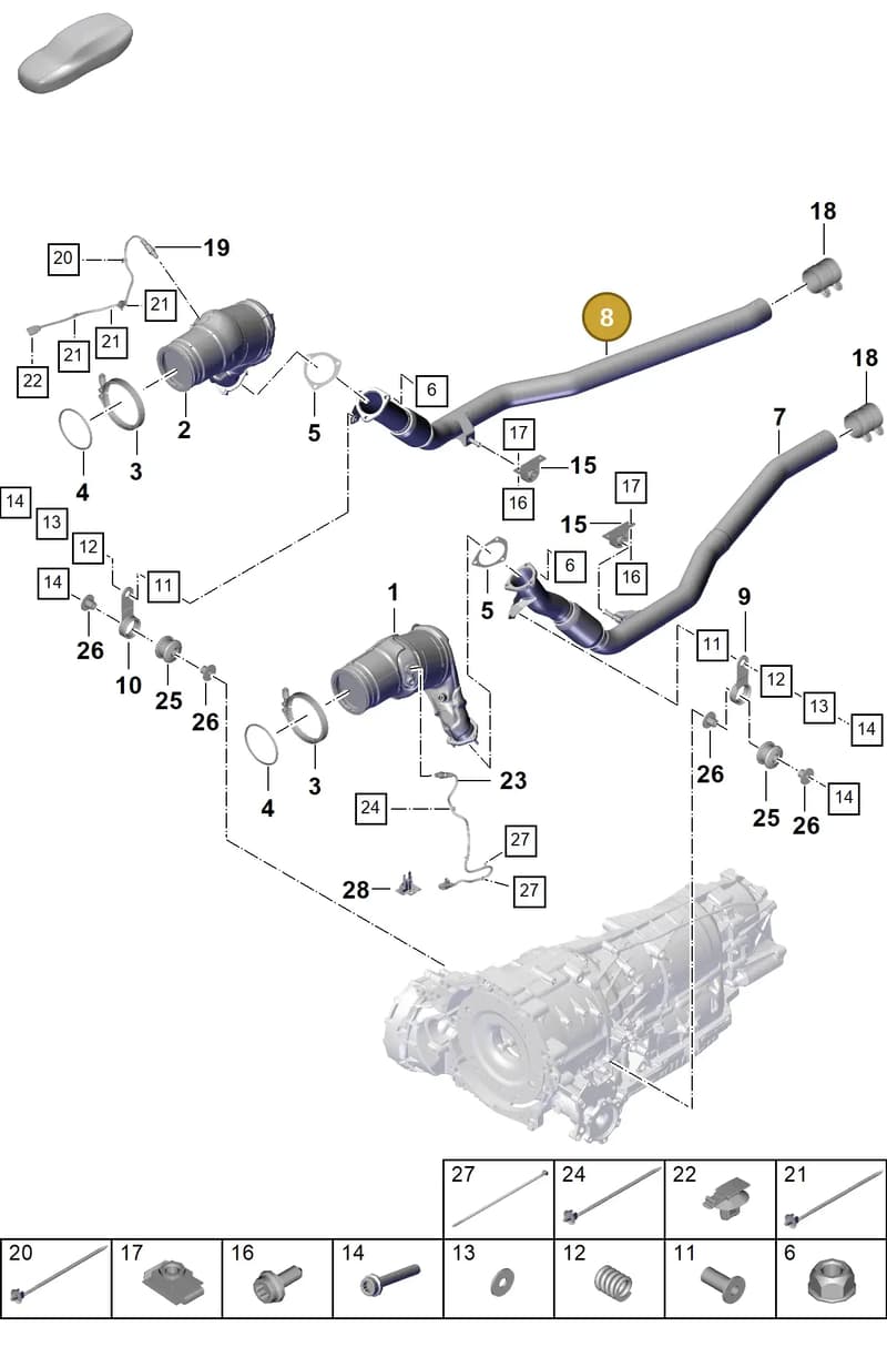 PAB253350D — Porsche Cayenne Coupe (2023-2023) diagram p60202260, position 8