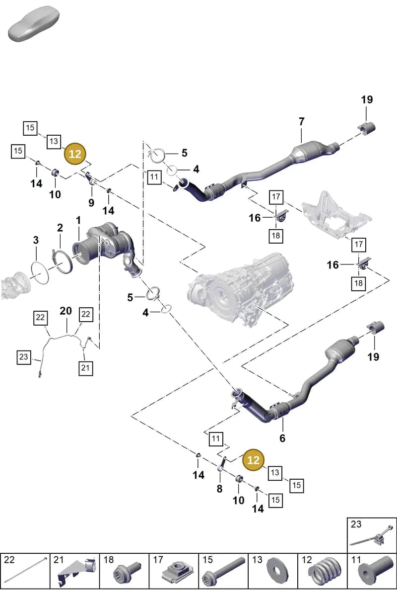 PAB25335300 — Porsche Cayenne Coupe (2023-2023) diagram p60202220, position 12