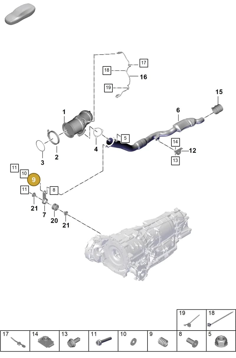 PAB25335300 — Porsche Cayenne Coupe (2023-2023) diagram p60202230, position 9