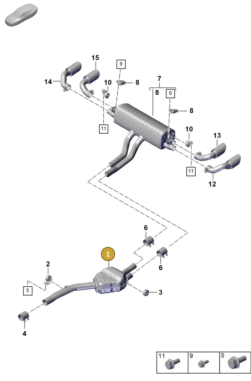 PAB253409 — Porsche Cayenne Coupe (2023-2023) diagram p60203100, position 1