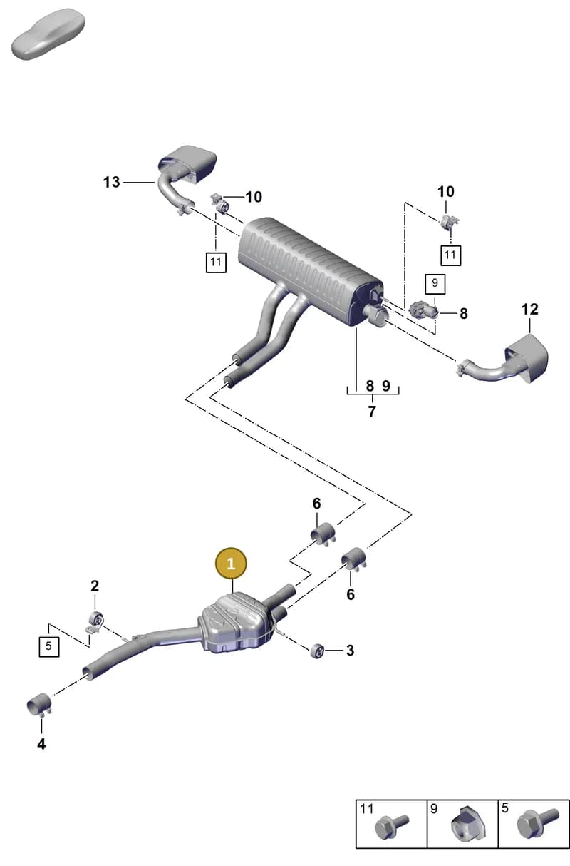 PAB253409B — Porsche Cayenne Coupe (2023-2023) diagram p60203020, position 1