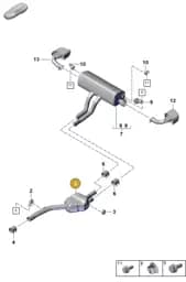 PAB253409 Porsche Centre Silencer