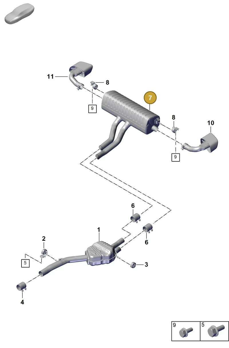PAB253609B — Porsche Cayenne Coupe (2023-2023) diagram p60203010, position 7