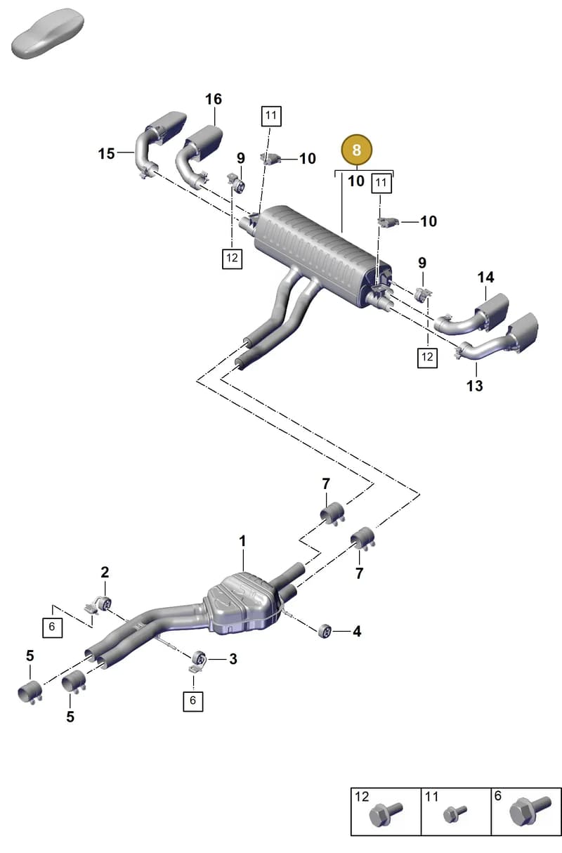 PAB253609D — Porsche Cayenne Coupe (2023-2023) diagram p60203050, position 8