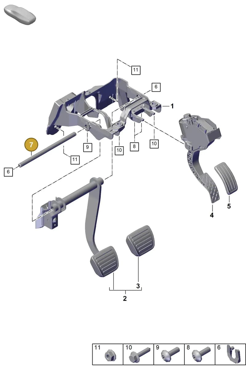 PAB253609E — Porsche Cayenne (2017-2023) diagram p51000010, position 7