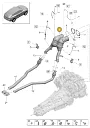PAB254253X Porsche Catalytic Converter