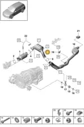PAB254800D Porsche Petrol Particulate Filter