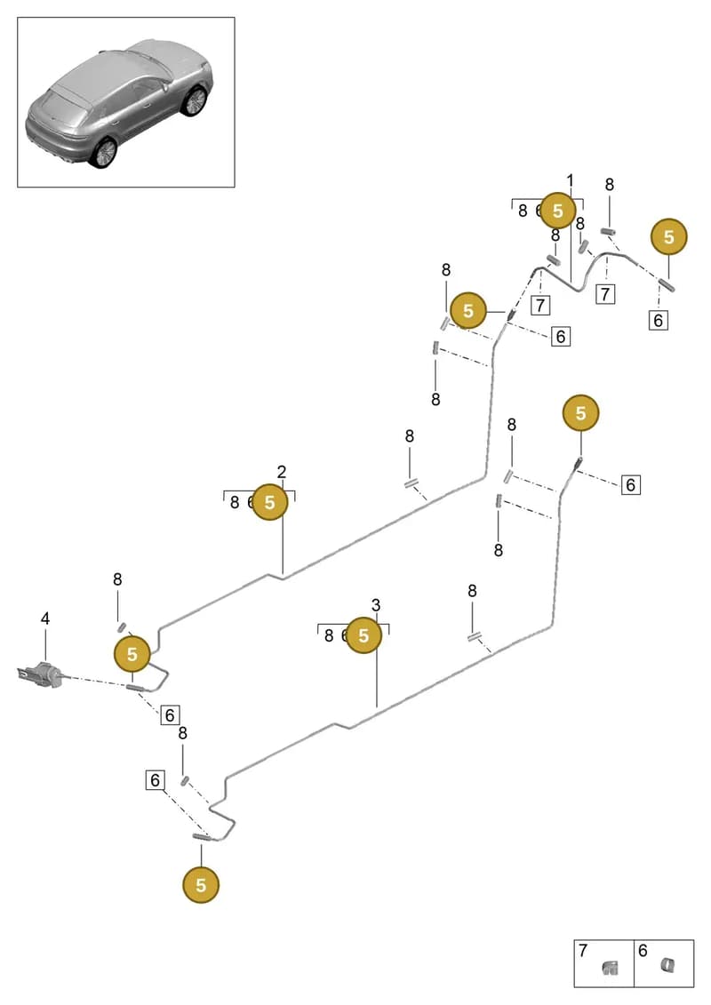 PAB26123810 — Porsche Macan (2018-2022) diagram p52813900, position 5