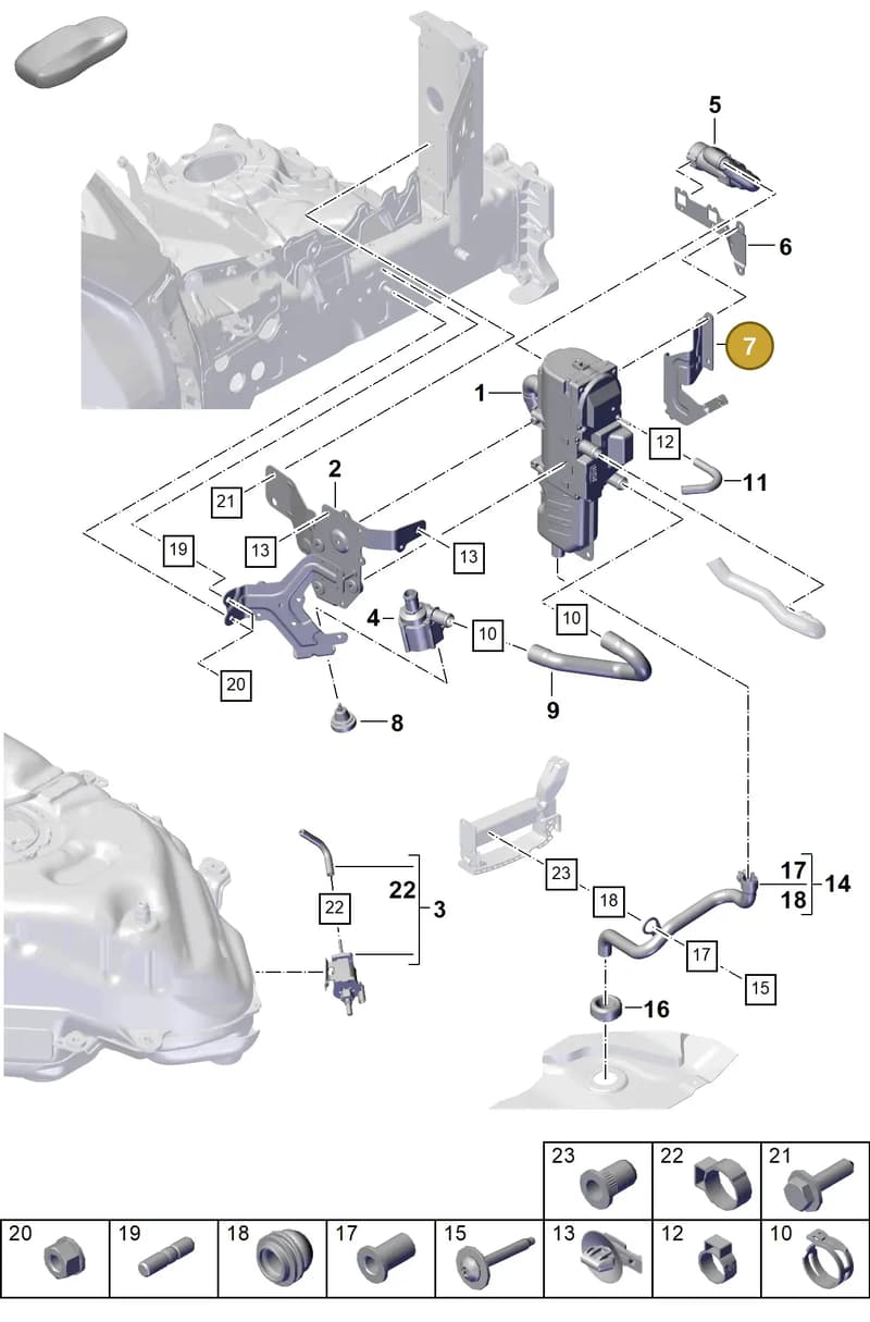 PAB26533610 — Porsche Cayenne Coupe (2023-2023) diagram p60813800, position 7