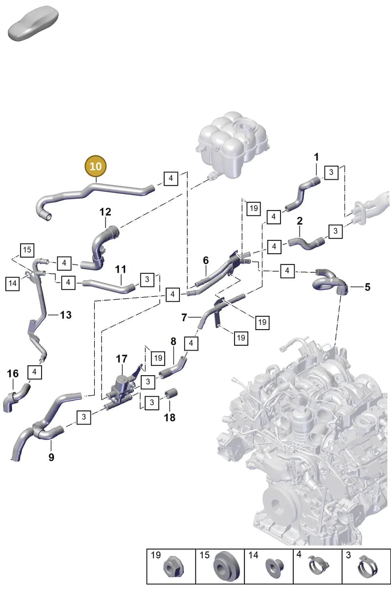 PAB265353 — Porsche Cayenne Coupe (2023-2023) diagram p60813250, position 10
