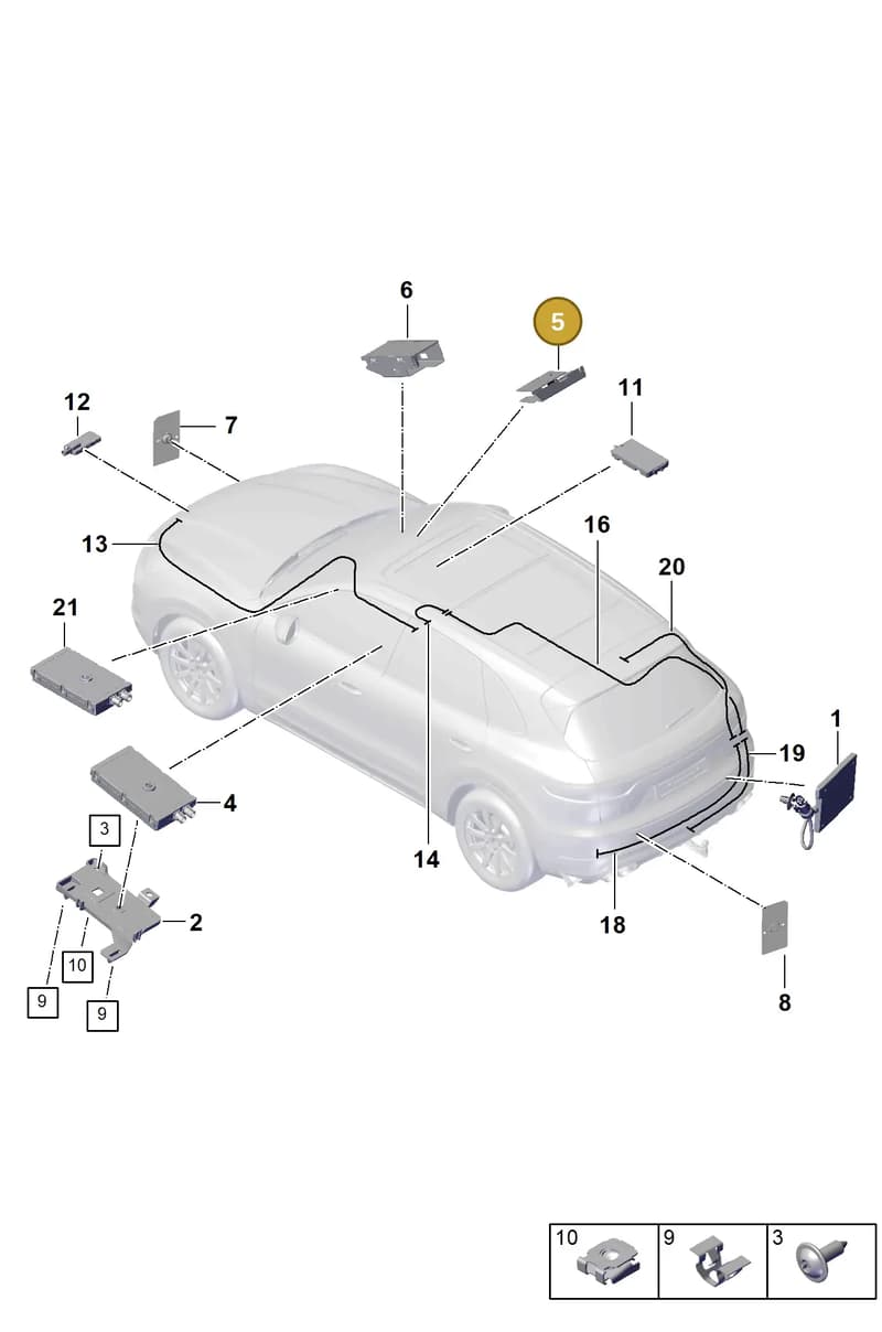 PAB26537200 — Porsche Cayenne (2017-2023) diagram p51000001, position 5
