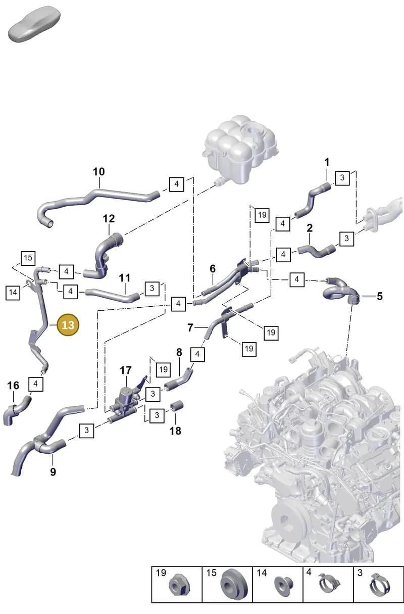PAB265391 — Porsche Cayenne Coupe (2023-2023) diagram p60813250, position 13