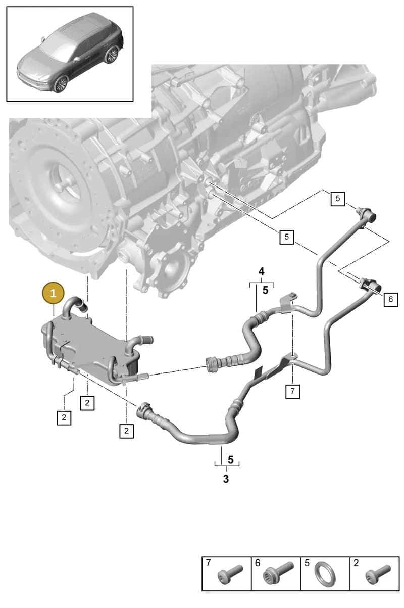 PAB317021 — Porsche Cayenne (2017-2023) diagram p51360030, position 1