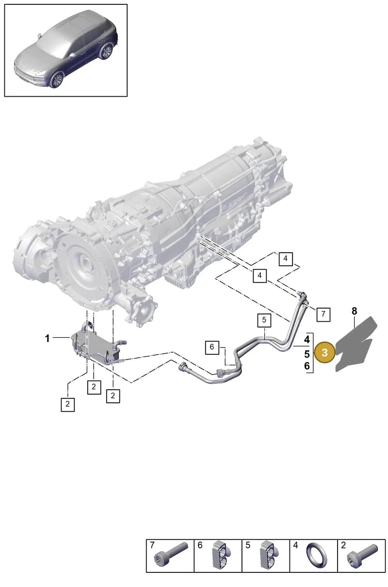 PAB317801B — Porsche Cayenne (2017-2023) diagram p51360020, position 3
