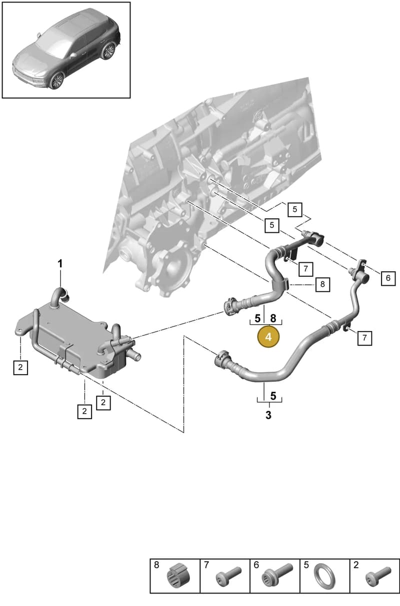 PAB317817 — Porsche Cayenne (2017-2023) diagram p51360010, position 4