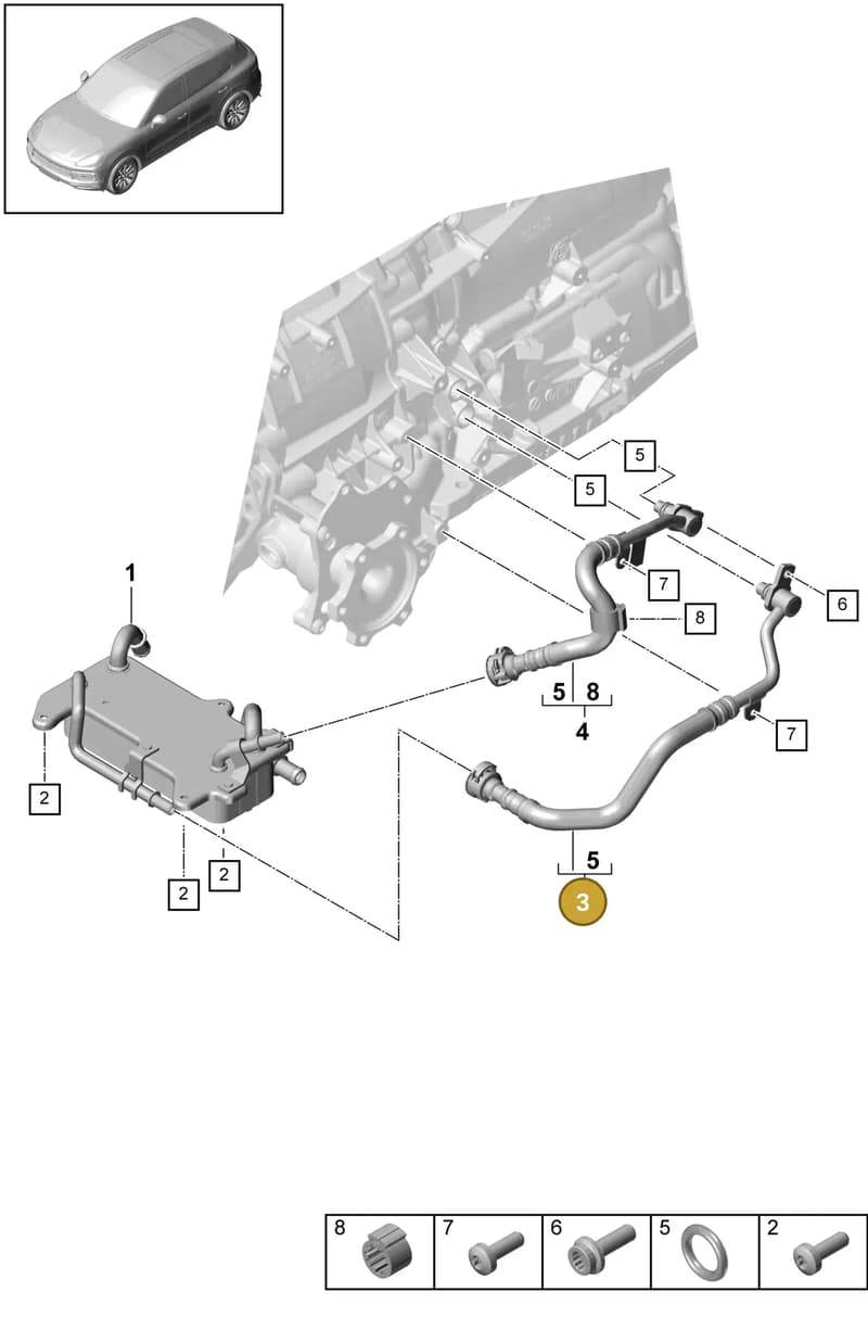 PAB31781810 — Porsche Cayenne (2017-2023) diagram p51360010, position 3