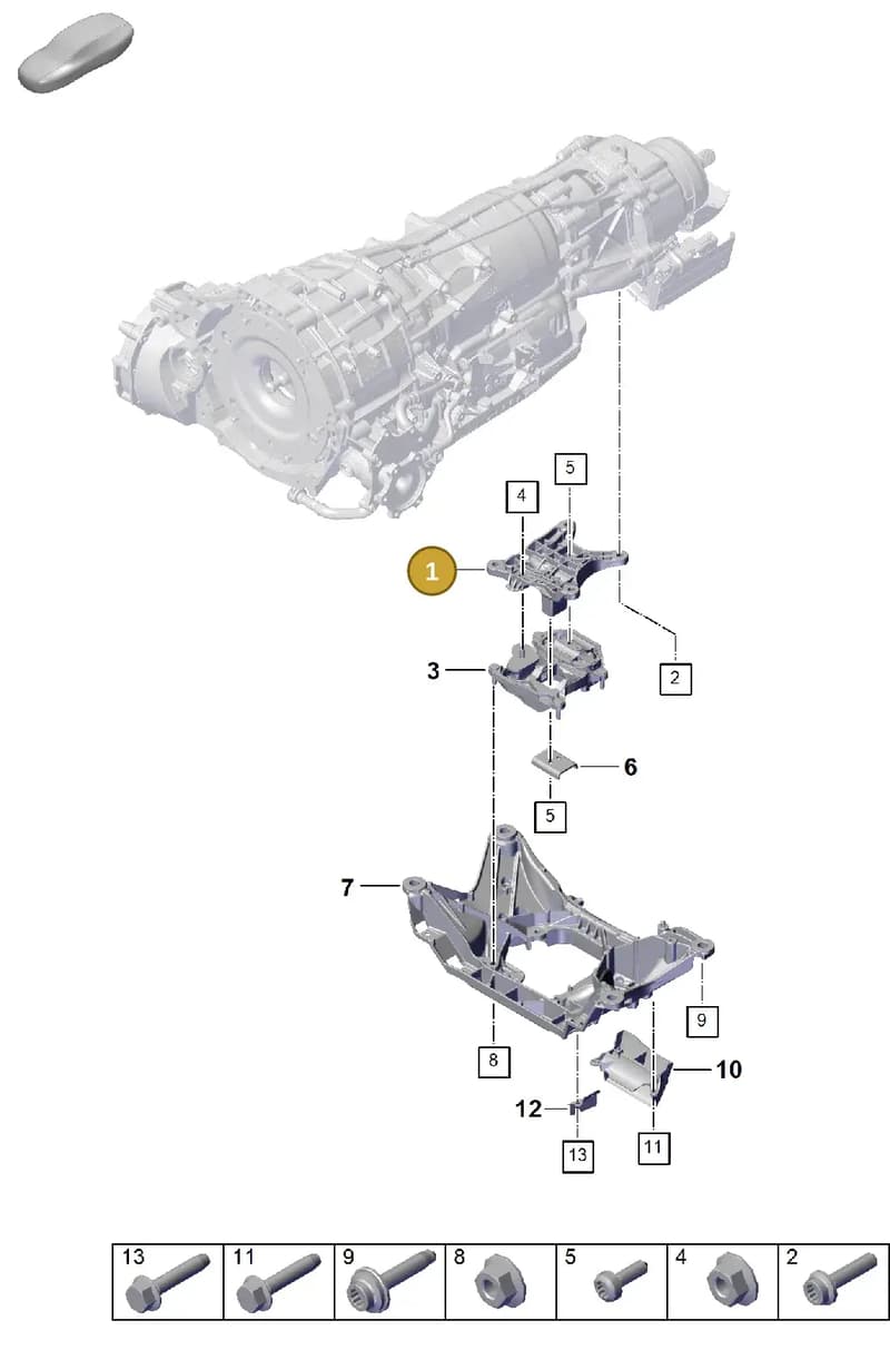 PAB39911510 — Porsche Cayenne Coupe (2023-2023) diagram p60306010, position 1