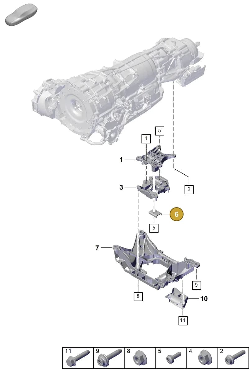 PAB399291 — Porsche Cayenne Coupe (2023-2023) diagram p60306030, position 6