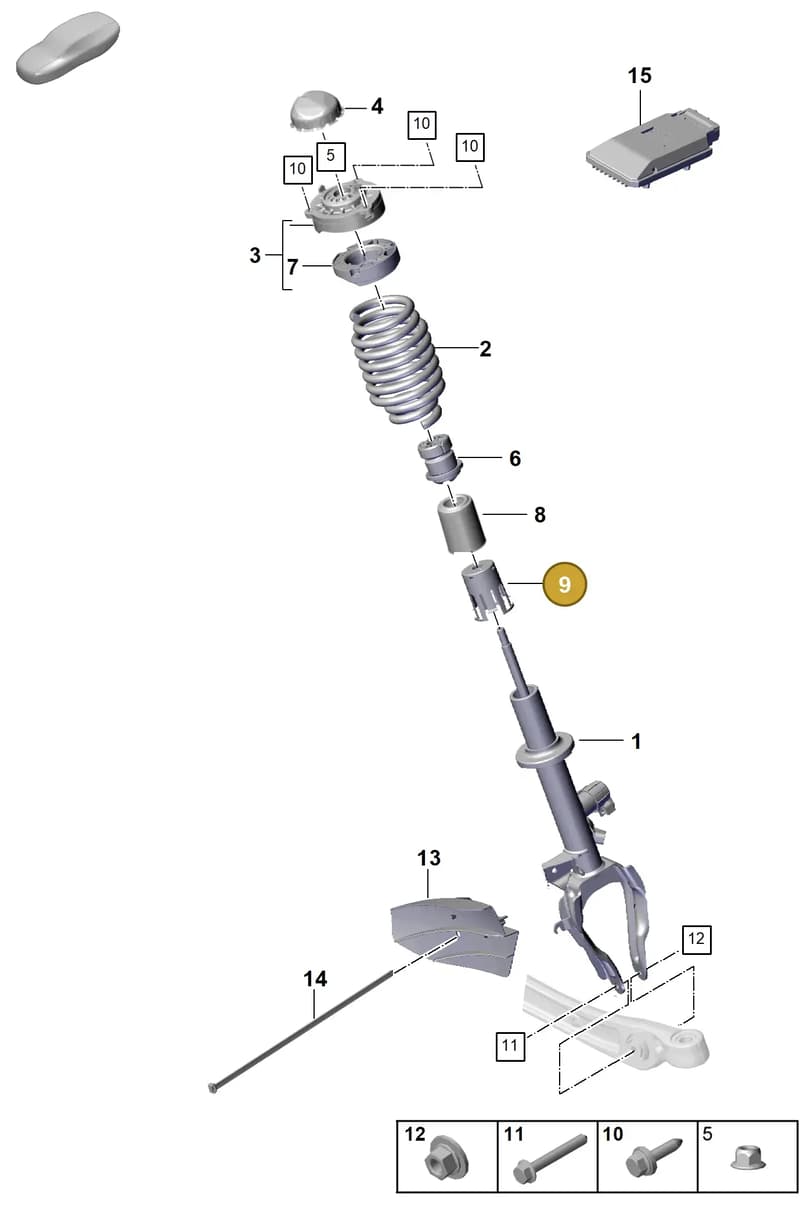PAB41212700 — Porsche Cayenne Coupe (2023-2023) diagram p60402050, position 9